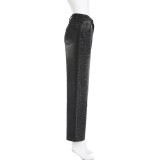 Hot Drill Loose Wide Leg Jean GMWF-96862