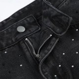 Hot Drill Loose Wide Leg Jean GMWF-96862