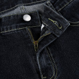 Fashion Washed Micro Flare Jean GMWF-59863