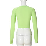 Tight Printed Long Sleeve T-Shirt GNZD-51538THD