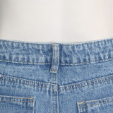 Patchwork Multi-pocket Work Jeans GMWF-6930
