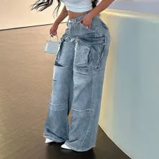 Fashion Loose Washed Jeans GMWF-9562