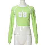 Tight Printed Long Sleeve T-Shirt GNZD-51538THD