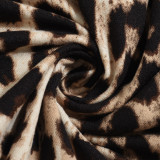 Leopard Print Long Sleeve Skinny T Shirt GNZD-51445TBD
