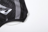 Letter Print Sexy Hollow Out Bodysuit GZJQ-K24K45261