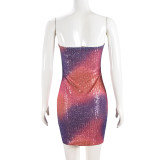 Hollow Out Backless Sequin Mini Dress GNZD-51339DHD