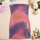Hollow Out Backless Sequin Mini Dress GNZD-51339DHD