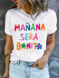 Colorful Graffiti Letter T-Shirt GYIQ-ZB113855C ZW113854C