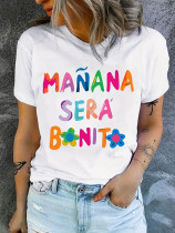 Colorful Graffiti Letter T-Shirt GYIQ-ZB113855C ZW113854C