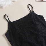 Patchwork See-through Hollow Out Jumpsuit GNZD-51315JHD