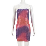 Hollow Out Backless Sequin Mini Dress GNZD-51339DHD