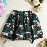 Camouflage Pleated Half Body Puff Skirt GNZD-51391DHD