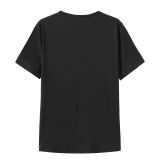 Print Loose Falling Shoulder T-Shirt GYIQ-ZW111989P ZB111727P