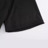 Print O Neck Short Sleeve T Shirt GYIQ-ZW113151C CSZ383C