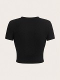 Casual Print Short Sleeve T Shirt HMYI-82054