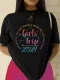 Solid Letter Print Short Sleeve T Shirt GYIQ-CSZ004 CSZ005