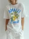 Lemon Green Tea print Short Sleeve T-shirt GYIQ-ZW114675C