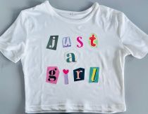 Printed Short T-Shirt Top HMYI-23847