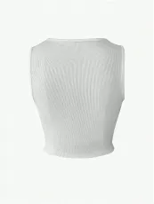 Letter Print Sleeveless Tank Tops HMYI-83099