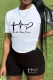 Casual Print Short Sleeve Short 2 Piece Set HMYI-16705