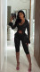 Hollow Out Lace Two Piece Pants Set GDYF-6804
