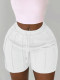 Solid Color Drawstring Casual Shorts GCNF-0229
