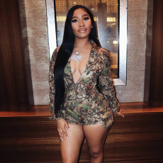 Deep V Neck Skinny Camouflage Romper MXBF-K24RP421