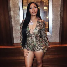 Deep V Neck Skinny Camouflage Romper MXBF-K24RP421