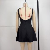 Sleeveless Solid Color Mini Dress GPBY-17167