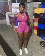 Sexy Zipper Sleeveless Romper NYF-8188