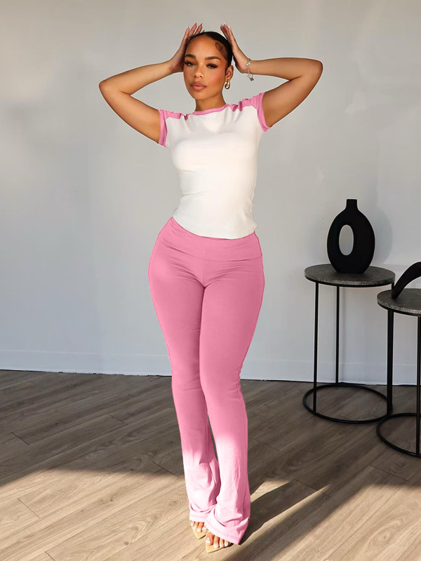 Casual Sports Yoga Pants Two Piece Set QODY-6055