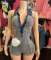 Lapel Sleeveless Denim Romper MEM-88630