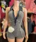 Lapel Sleeveless Denim Romper MEM-88630
