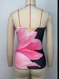 Sexy Print Wrap Chest Tops GPBY-17162