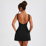 Sleeveless Solid Color Mini Dress GPBY-17167