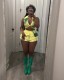 Sexy Print Ruffles Sleeveless Two Piece Short Set MEM-88632