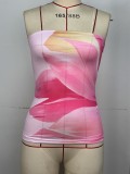 Sexy Print Wrap Chest Tops GPBY-17162