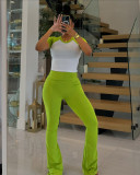 Casual Sports Yoga Pants Two Piece Set QODY-6055