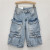 Vintage Washed Multi-Pocket Denim Shorts GZYN-3835