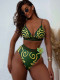 Sexy Print Bikinis Swimsuit 2 Piece Set CSYZ-G151K