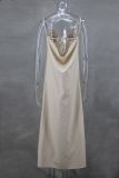 Loose Sleeveless Sling Loose Straight Dress GLYK-LX048