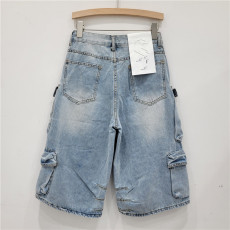 Vintage Washed Multi-Pocket Denim Shorts GZYN-3835