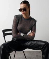 Hollow Out Knits Casual Long Sleeve Top GLYK-LX003