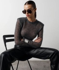 Hollow Out Knits Casual Long Sleeve Top GLYK-LX003