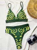 Sexy Print Bikinis Swimsuit 2 Piece Set CSYZ-G151K