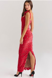Bow Embroidered Hollow Out Maxi Dress GLYK-LX0119