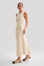 Sleeveless Knits Slim Long Dress GLYK-LX076