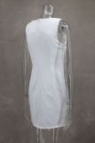 O Neck Sleeveless Solid Mini Dress GLYK-LX71