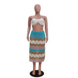 Casual Bikini Colorful Beach Two Piece Skirt Set TR-1322