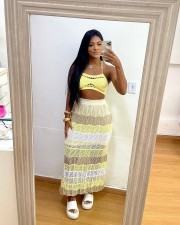 Casual Bikini Colorful Beach Two Piece Skirt Set TR-1322